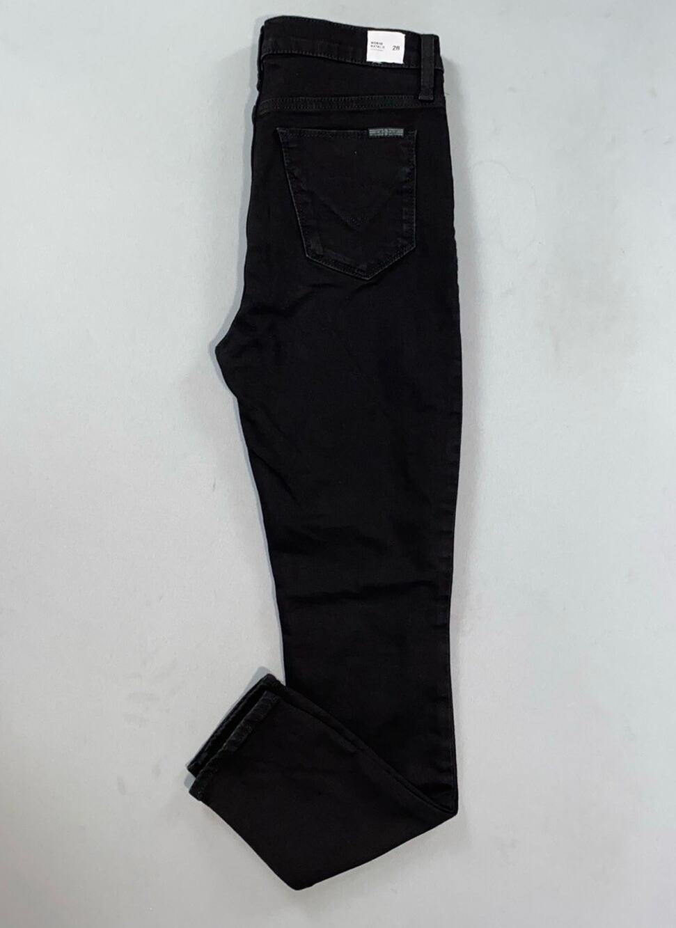 Hudson Natalie Midrise Super Skinny Ankle Jeans. Black, Women's Size 28. EUC!